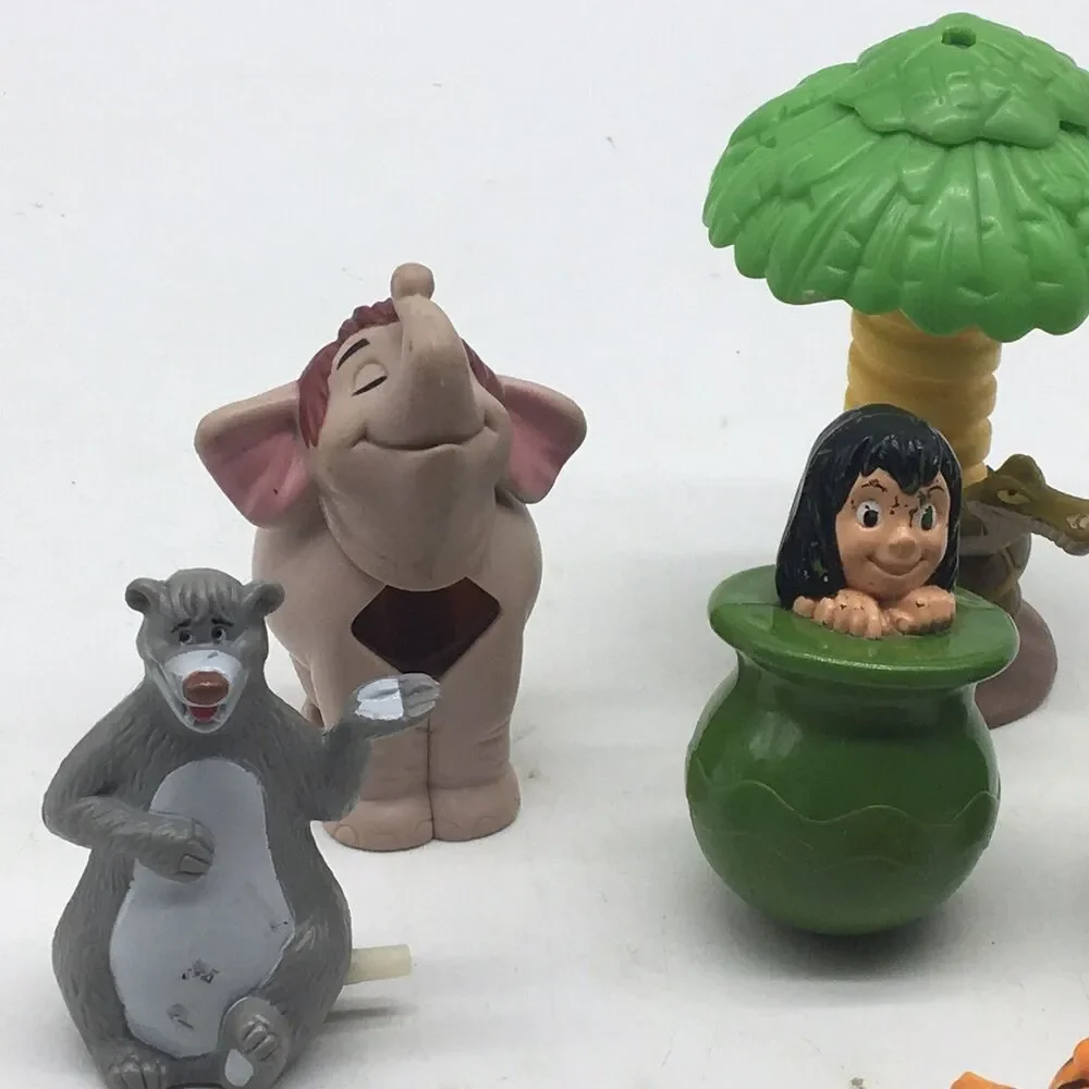 80s 90’s The Jungle Book McDonalds Toy Figures Lot Of 8 Cake Toppers Vintage